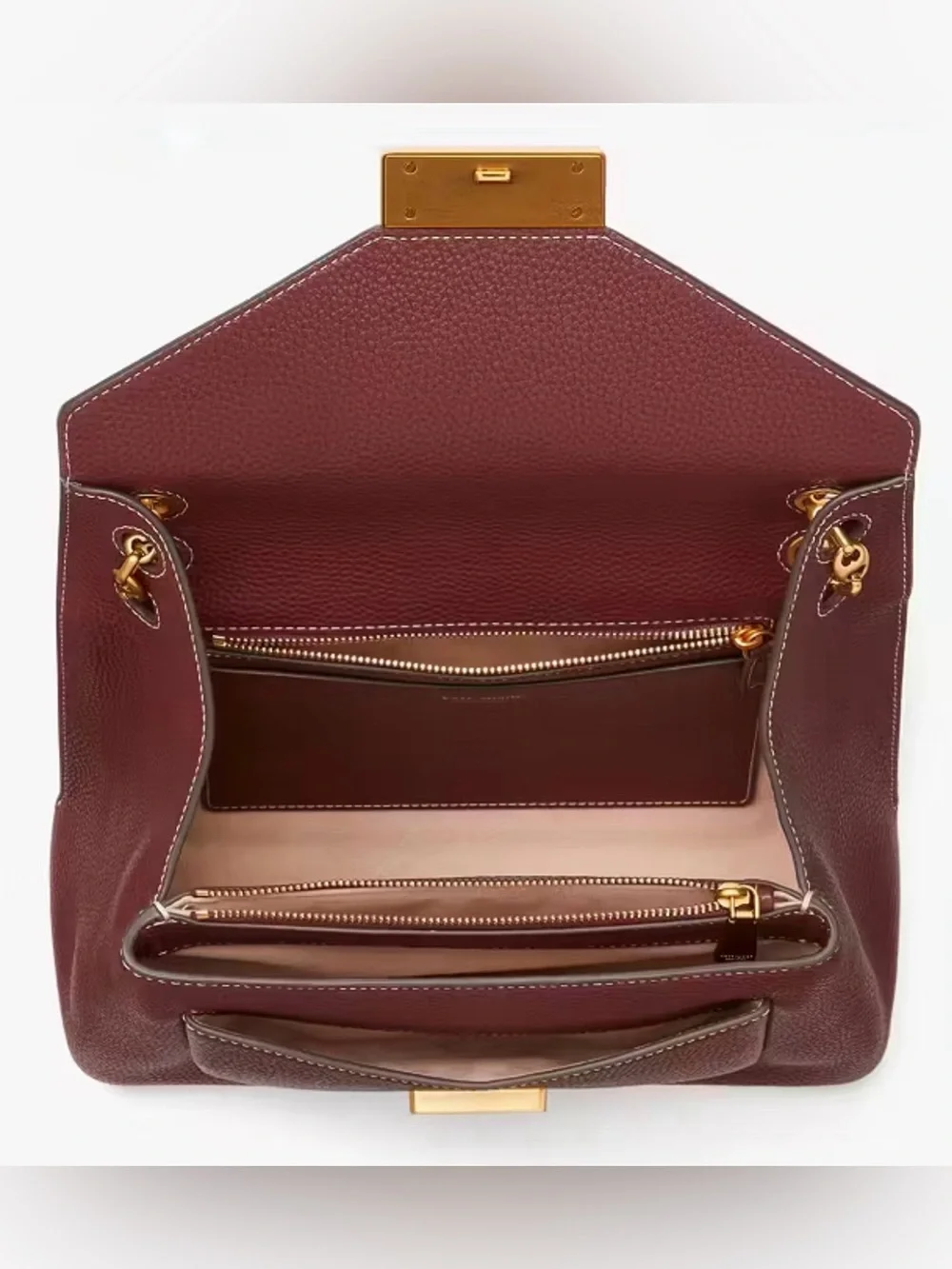 kate spade Gramercy Convertible Shoulder Bag in Burgundy with Gold Chain NWOT